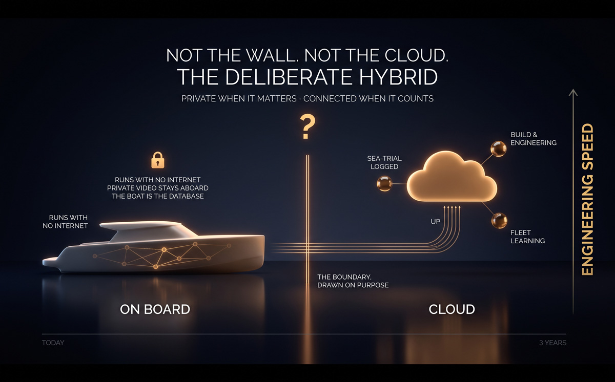 Hybrid cloud combines the local secure application with the cloud, for reduced design engineering cost