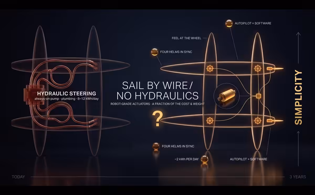 Sail-by-wire beats hydraulics with simplicity