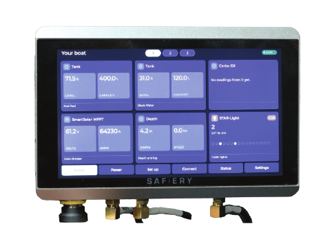 Quasar ONE billet unit and touchscreen as pictured in the supplied brochure