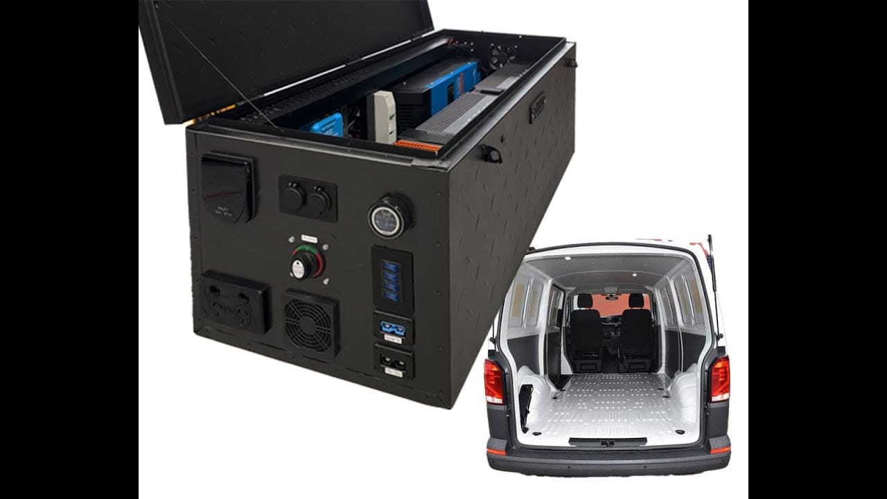 Tradesmen Portable Power Case 3000W Inverter Meteor Lithium Scotty 125A DC DC