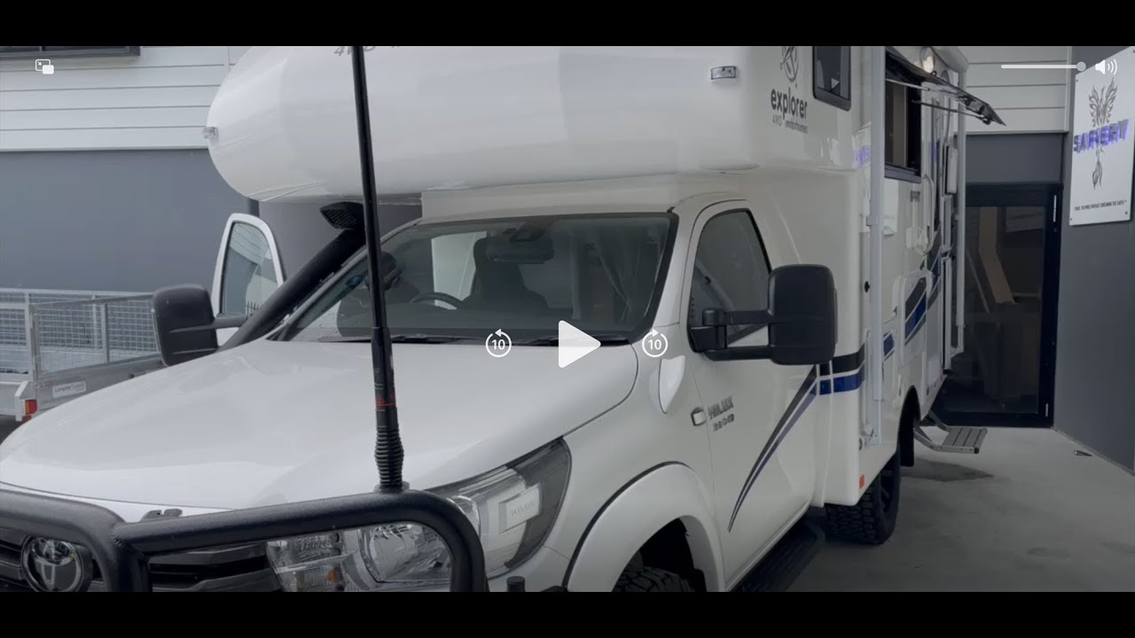 Explorer Motorhome on Hilux Full Electric kitchen with dual electric hot water 6000W Inverter Scotty