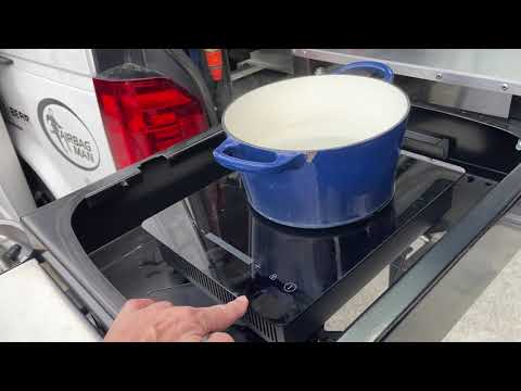 ARB LPG Drawer removed for Safiery Double Induction on VW Transporter Lithium Solar