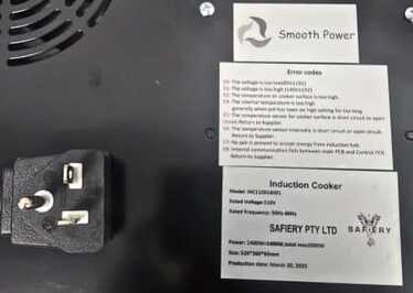 Safiery USA Dual Hob Induction Cooktop - 1400W and 1400W Built-in, 110V, RV-Safe - Image 2