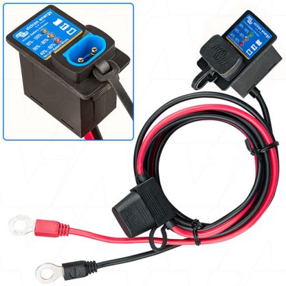 Battery Indicator Panel to M8 Eyelet Connector with 30A Auto Blade Fuse