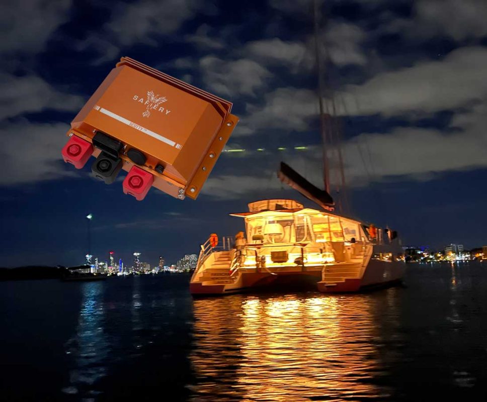 SCOTTY AI REFIT ON PRIVELEGE Catamaran for Silent night on water