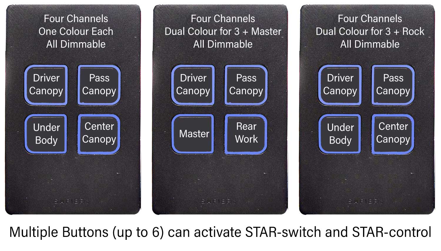 STAR-switch can be in multples up to 6