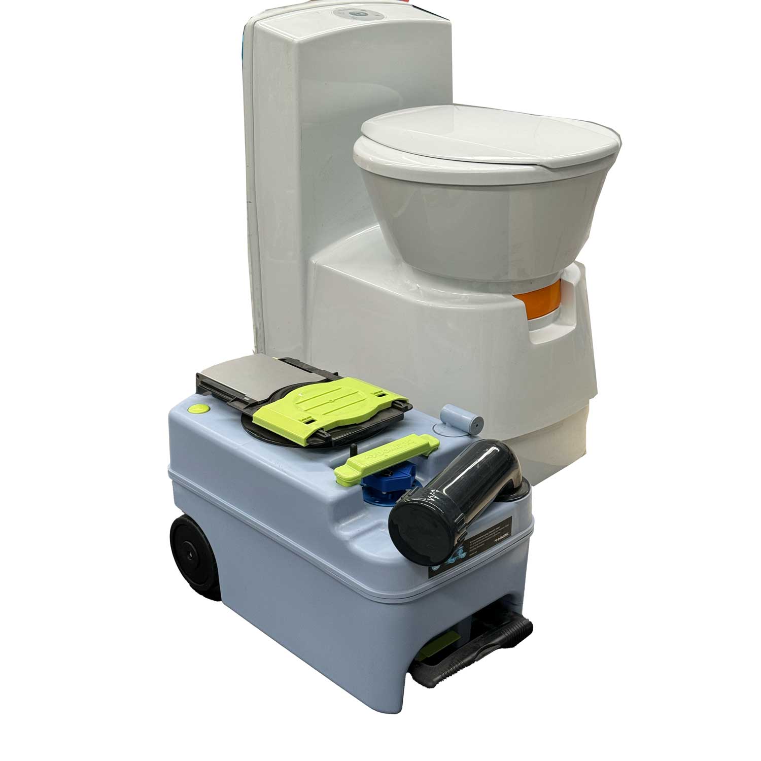 CASETTE TOILET LEVEL WITH SAFIERY STAR-TANK RADAR SENSOR BATTERY BLUETOOTH TO VICTRON DISPLAY