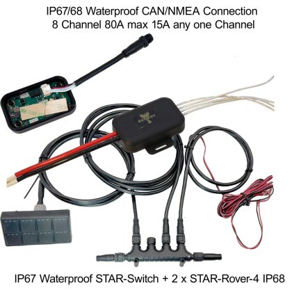 ATV Pack of 8 Channel Waterproof Switch and Controller.