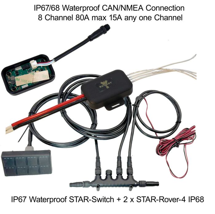 ATV Pack of 8 Channel Waterproof Switch and Controller.