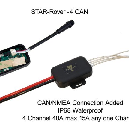 STAR-Rover-4 CAN has 4 Channels of 15A to Max 40A for all 4 Either +ve or -ve