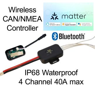 STAR-Rover-4 has 4 Channels of 15A to Max 40A for all 4 Either +ve or -ve with Matter and CAN/NMEA