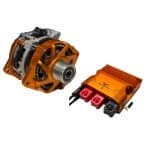 J 180 Mount Bidirectional Motor Generator and Scotty AI 1500 producing 10kW power Yanmar J180 Mount