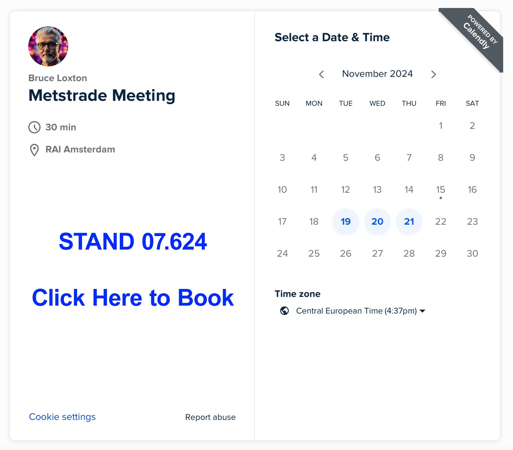 Metstrade 2024 Booking Appointment Stand 07.624