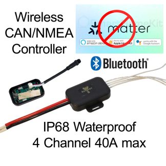 STAR-Rover-4 has 4 Channels of 15A to Max 40A for all 4 Either +ve or -ve with CAN/NMEA