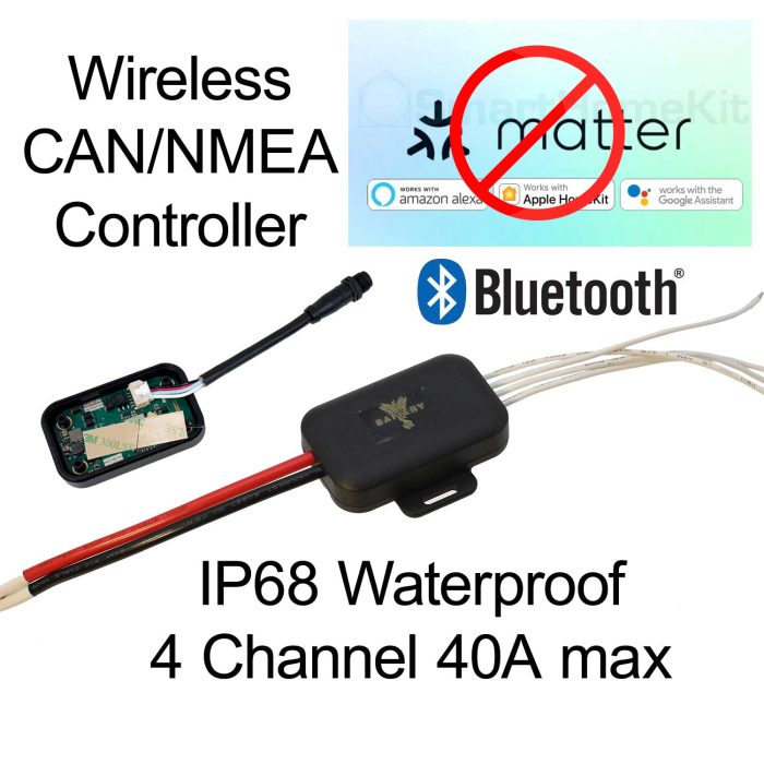 STAR-Rover-4 has 4 Channels of 15A to Max 40A for all 4 Either +ve or -ve with CAN/NMEA