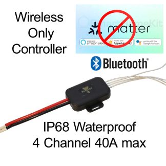 STAR-Rover-4 has 4 Channels of 15A to Max 40A for all 4 Either +ve or -ve wireless only no Matter