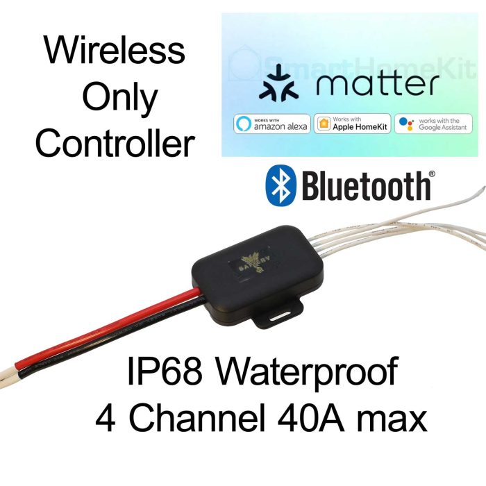 STAR-Rover-4 has 4 Channels of 15A to Max 40A for all 4 Either +ve or -ve with Matter