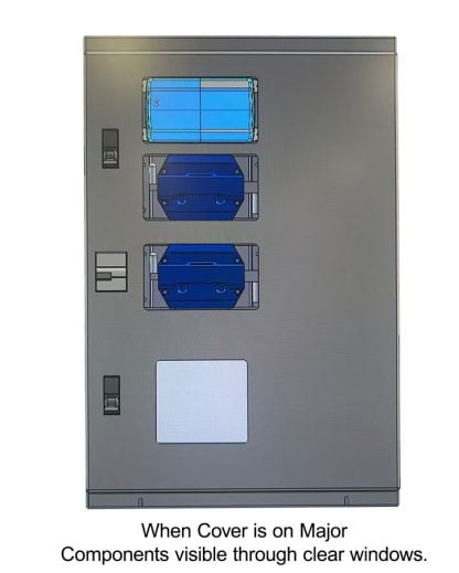 12V Distribution Jupiter Wall - No Components added - Stainless Steel Base