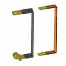 Pair Connecting Straps between Solid State Batteries in Stack Short Negative