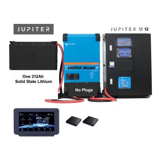 Jupiter Wall A 3000VA 212Ah 50A DC DC 12 Outputs 7in Touch Screen 12 outputs