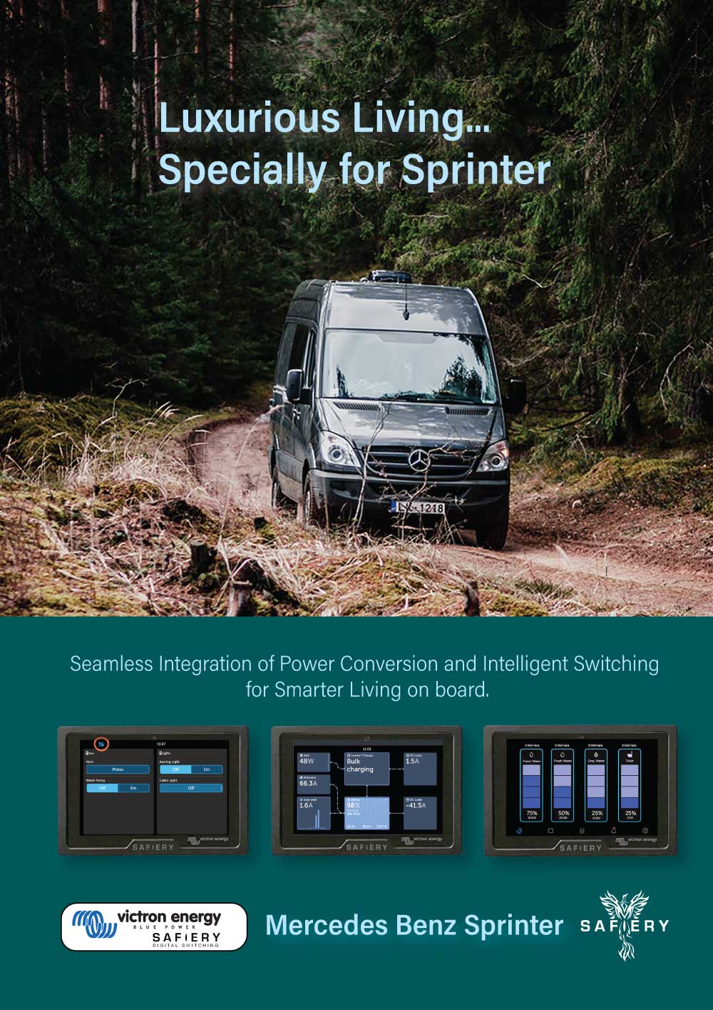 Specially for Sprinters Victron Integration of Digital Switching and big power