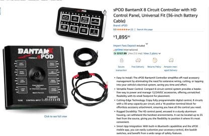 SPOD Bantam X 8 Circuit Controller with HD Control