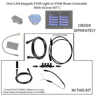One CAN Keypad with STAR-Light or Rover and Victron Integration