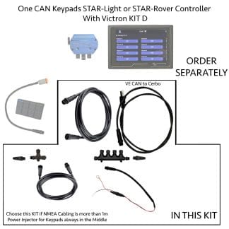 One CAN Keypad with STAR-Light or Rover and Victron Integration