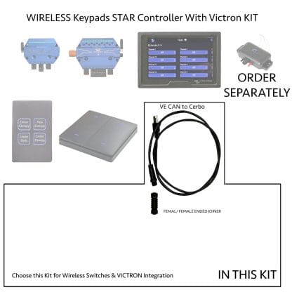 NMEA cable and Joiner to Victron VE CAN with Wireless Switches