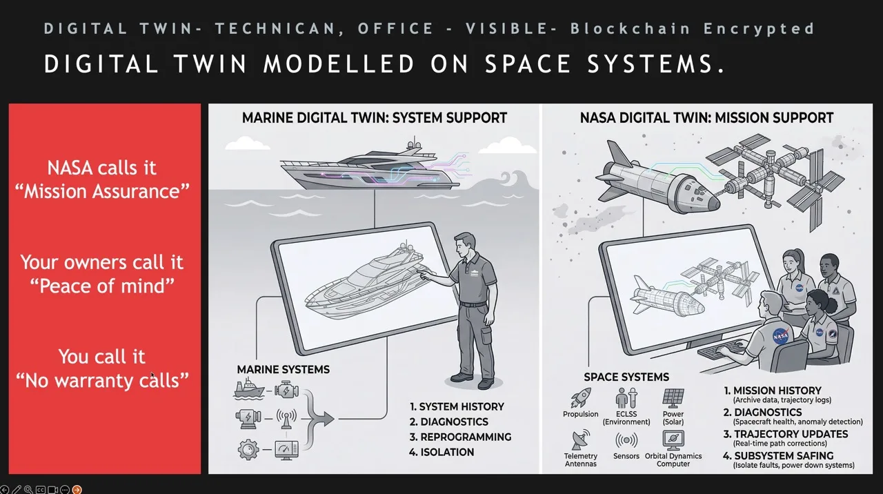 Digital Twin is modelled in Space Ship Control