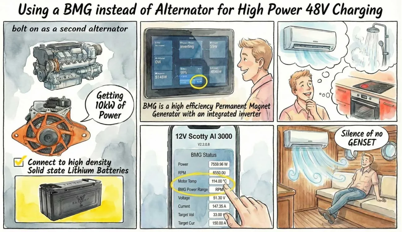 10,000W BMG replaces need for a genset on any boat