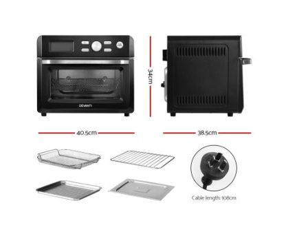 20L Air Fryer Convection Oven Oil Free Black