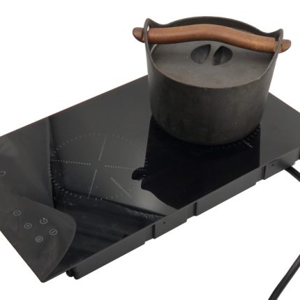 Induction Dual Hob Built-in 1800W + 1500W 3000W Inverter Black Crystal