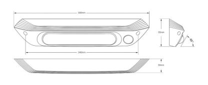 Outside Dual Colour Awning Light Dimmable