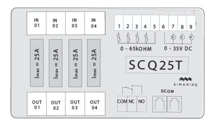 SCQ25T QUADRO SHUNT, Volt and Resistance MODULE