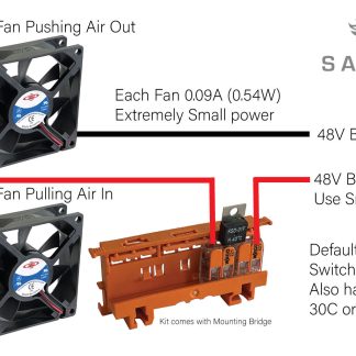 48V fan plus Wago Connected temperature Activation Switch on Bridge