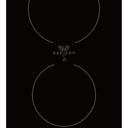 Induction Dual Hob Built-in 1800W + 1500W 3000W Inverter Black Crystal
