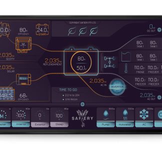 Safiery Integrated Display: Package for RV and Vehicle Digital Switching, Victron, TPMS Ready, Fusion