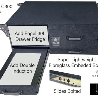 Low Profile Lifestyle  - Beast Tourers CASE with Drawer for Engel 30L fridge