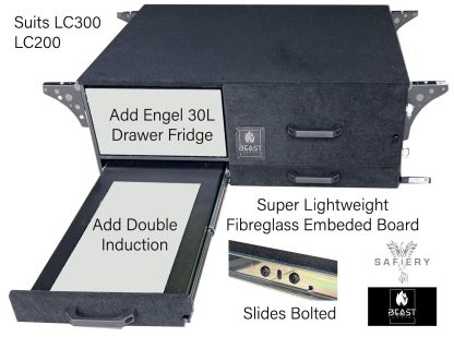 Low Profile Lifestyle  - Beast Tourers CASE with Drawer for Engel 30L fridge