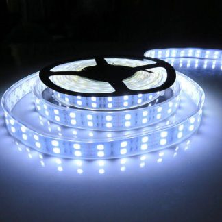 DUAL COLOUR LED Waterproof 5050 Strip 5m Roll 15mm Wide Cool White Amber