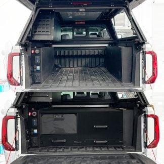 ENDURANCE PACK Amarok: Drawers, 30L Fridge, 600Ah Lithium, 3000W Inverter Scotty 1500w Smart Touch Display