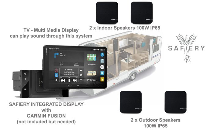 Safiery Integrated Display Fusion 4 Speaker Package