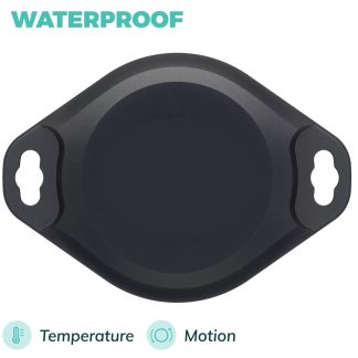 Wireless Sensors 2 in 1: Black IP68 Temperature, Movement