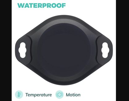 Wireless Sensors 2 in 1: Black IP68 Temperature, Movement