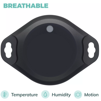 Wireless Sensors 3 in 1: Black IP67 Temperature, Humidity, Movement